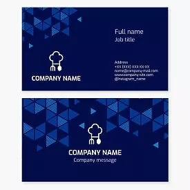 Chef Restaurant Bakery Business Card Template