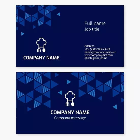 Chef Restaurant Bakery Business Card Template