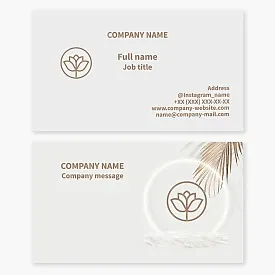 Generic Plant Themed Business Card Template