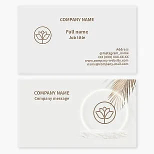 Generic Plant Themed Business Card Template
