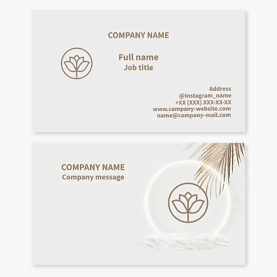 Generic Plant Themed Business Card Template