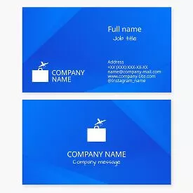 Travel Agency Business Card Template