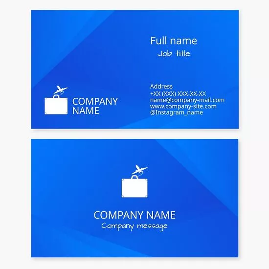 Travel Agency Business Card Template