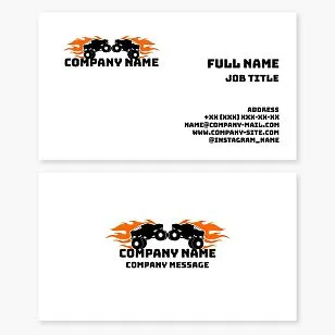 Premium business card. Auto rally. Auto tuning.