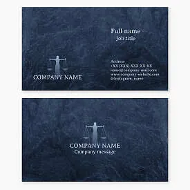 Justice Law Firm Business Card Template