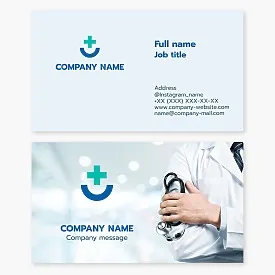 Medicine business card template
