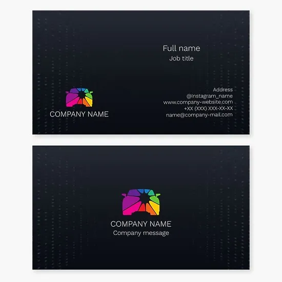 Car Painting | Colorful Car Icon | Car Business Card Template