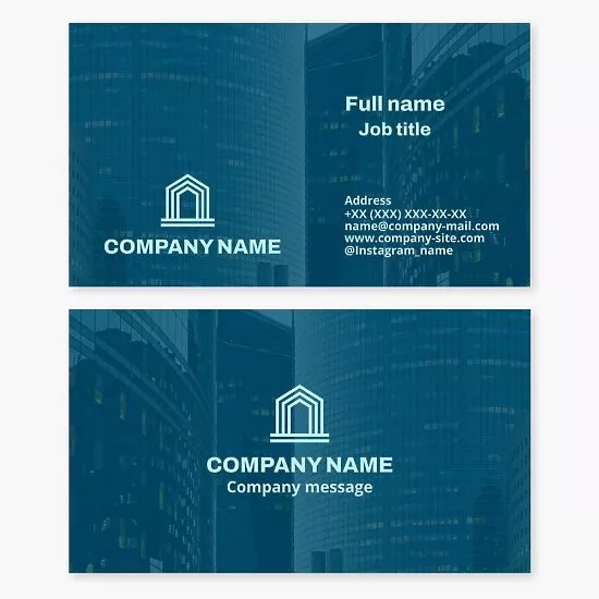 Real Estate Business Card Template