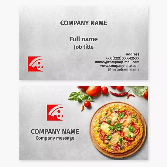 Pizzeria | Pizza Place Business Card Template