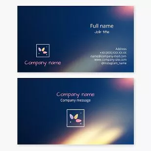 Nail Salon Business Card Template