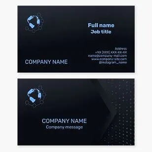 Business card template. Abstract. Networking. Company representative offices. Meeting points around the world.