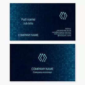 Technology Business Card Template