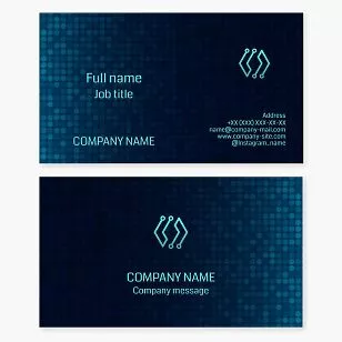 Technology Business Card Template