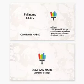 Painting Service Business Card Template