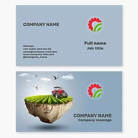 Agricultural Engineering Business Card Template