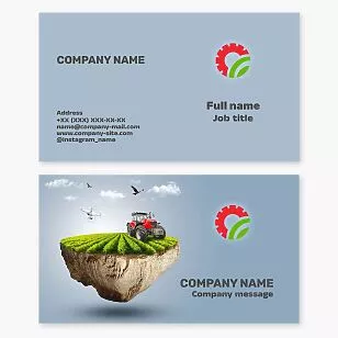 Agricultural Engineering Business Card Template