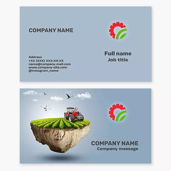 Agricultural Engineering Business Card Template