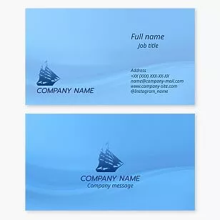 Boat Business Card Template