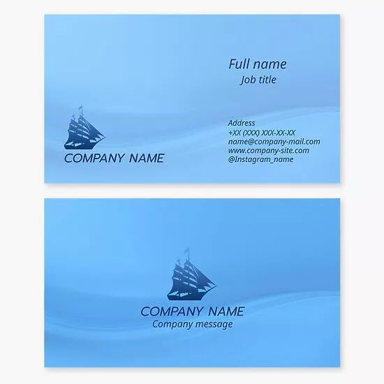 Boat Business Card Template