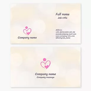 Heart Logo | Love | Business Card Template