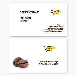 Coffee Cafe Business Card Template