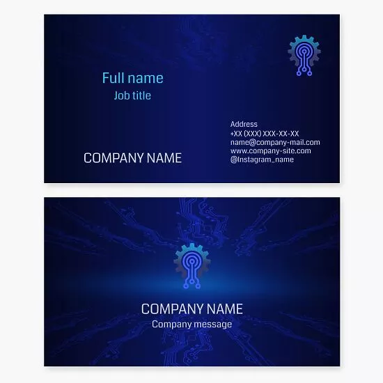 Software Tech Engineer Business Card Template