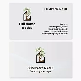 Home Tree Logo Business Card Template