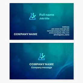 Science Laboratory Business Card Template