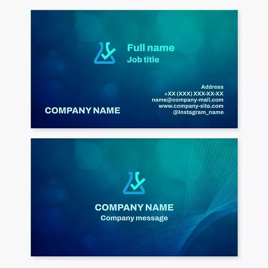 Science Laboratory Business Card Template