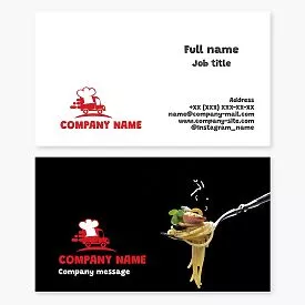 Food Truck Business Card Template