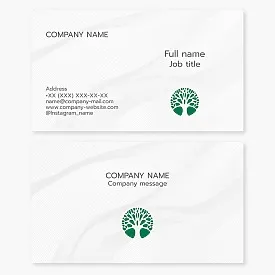 Business card template. Abstraction. Tree. Symbol of life, growth, strength, wisdom.
