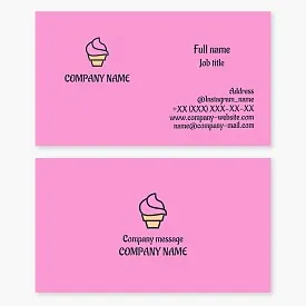 Ice Cream Business Card Template