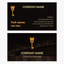 Business card template Real estate, rental housing