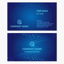 Internet Globe Logo Business Card Template