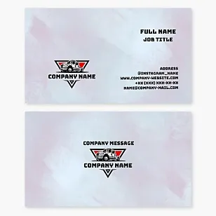 Business card template. Freight transportation. Truck.