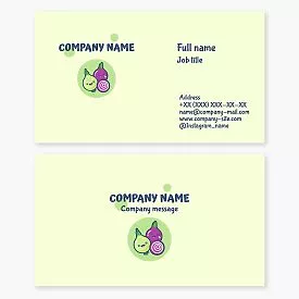 Premium business card. Abstract. Children's development studios. Children's center.