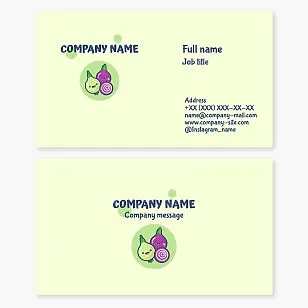 Premium business card. Abstract. Children's development studios. Children's center.