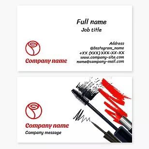 Makeup Business Card Template