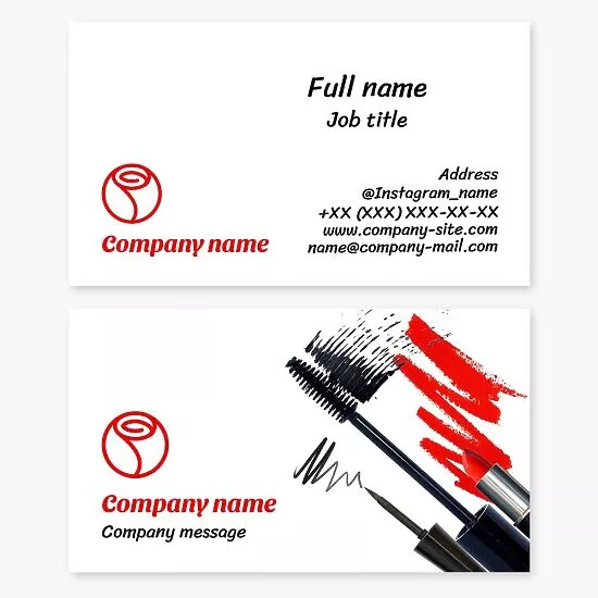 Makeup Business Card Template