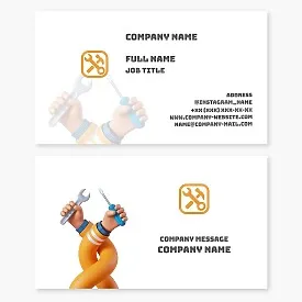 Handyman Repair Service Business Card Template