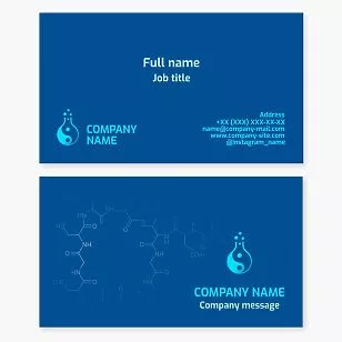 Scientific Field Business Card Template