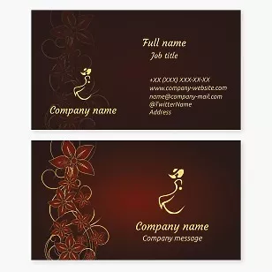 Business card template Women's clothing and accessories store, boutique