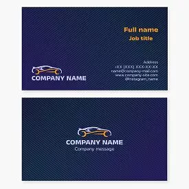 Business card template. Car repair.