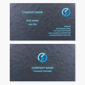 Business card template. Abstract, counter movement, reaction, counteraction.