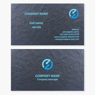 Business card template. Abstract, counter movement, reaction, counteraction.