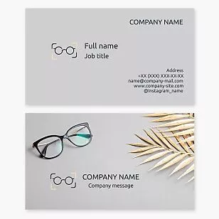 Eye Care | Eyeglasses Business Card Template