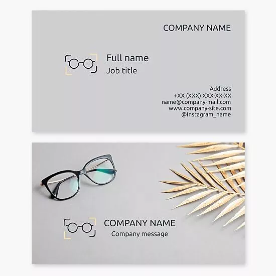 Eye Care | Eyeglasses Business Card Template