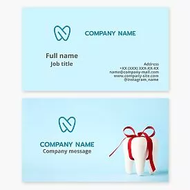 Dental Oral Care Business Card Template