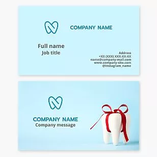 Dental Oral Care Business Card Template