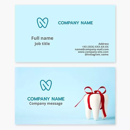 Dental Oral Care Business Card Template